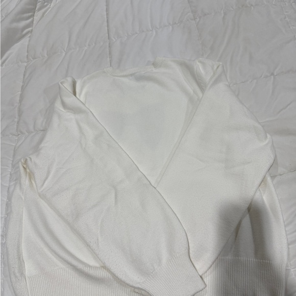 Draper James Cream Sweater with Gold Bow - Picture 3 of 5